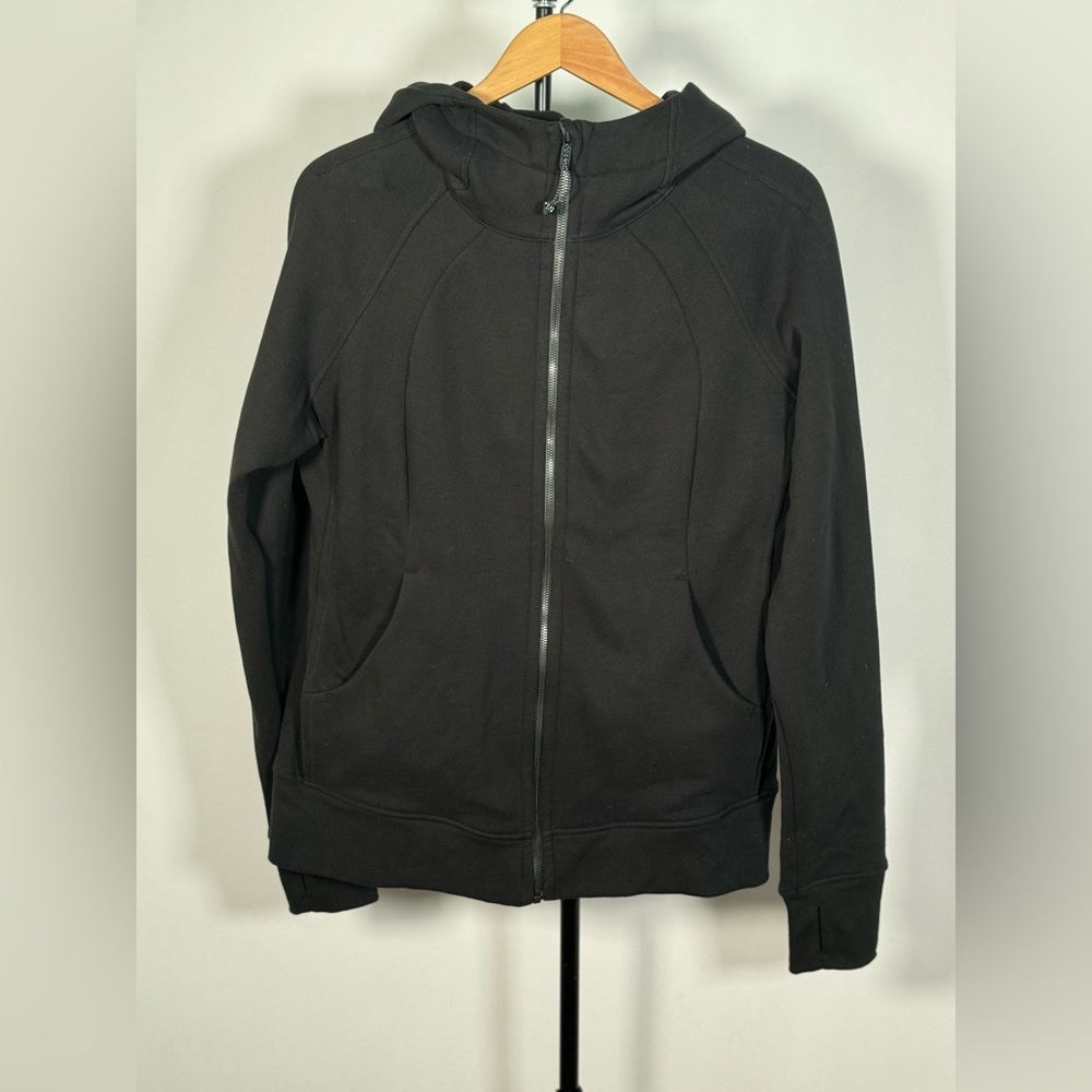 NWOT Lululemon Scuba Hoodie *Light Cotton Fleece Black - Picture 4 of 7